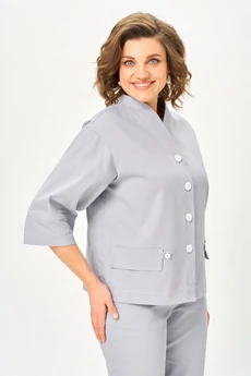 Костюм брючный 1159 серый Vilena