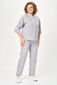 Костюм брючный 1159 серый Vilena