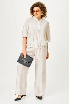 Костюм брючный 1173 молочный Vilena