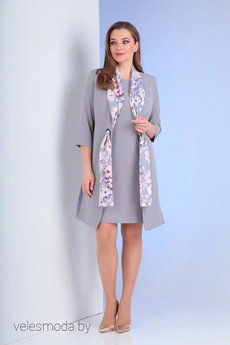 Платье 598 серый Vilena