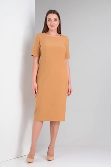 Костюм с платьем 750 гусиная лапка + карамель Vilena