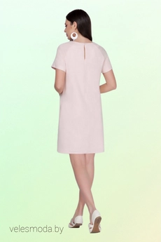 Платье 1023 розовый Vitol Fashion