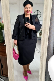 Костюм с платьем 17273 черный Vittoria Queen