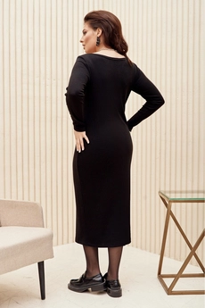 Костюм с платьем 22033 гусиная лапка + черный Vittoria Queen