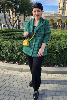 *Жакет 22043 клетка зеленый Vittoria Queen