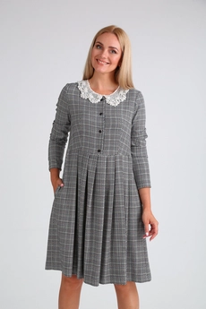 Платье 2104 мультиколор в клетку YOUR SIZE
