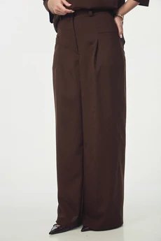 Костюм брючный 2273 шоколадно-коричневый YOUR SIZE