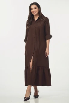 Платье 2274 шоколадно-коричневый YOUR SIZE