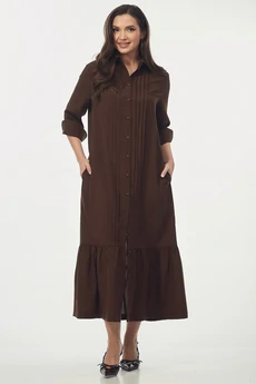 Платье 2274 шоколадно-коричневый YOUR SIZE