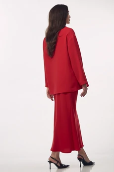 Костюм с юбкой 2275 красный YOUR SIZE