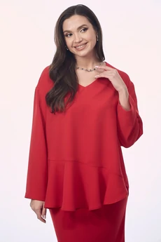 Костюм с юбкой 2275 красный YOUR SIZE