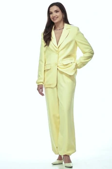 Костюм брючный 2278 светло-желтый YOUR SIZE