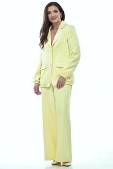 Костюм брючный 2278 светло-желтый YOUR SIZE