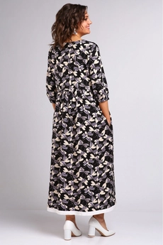 Платье 2252 стрекозы+черный YOUR SIZE