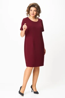 Костюм с платьем 4460 бордовый ZLATA