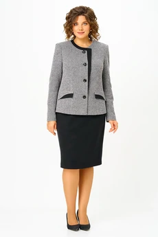 Костюм с юбкой 4461 маренго ZLATA