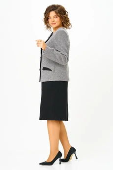 Костюм с юбкой 4461 маренго ZLATA