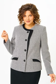 Костюм с юбкой 4461 светло-серый ZLATA