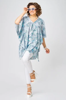 Блузка 4464 голубой ZLATA