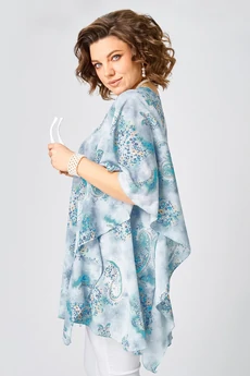 Блузка 4464 голубой ZLATA