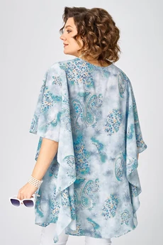 Блузка 4464 голубой ZLATA