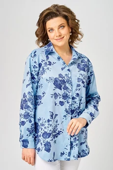 Блузка 4466 голубой ZLATA