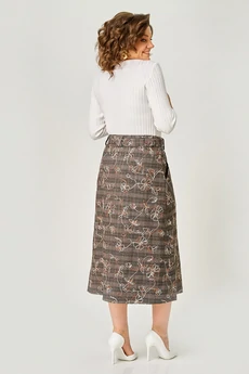 Юбка 4467 коричневый ZLATA