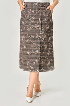 Юбка 4467 коричневый ZLATA