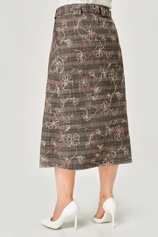 Юбка 4467 коричневый ZLATA