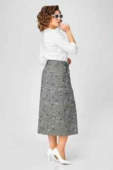 Юбка 4467 серый ZLATA