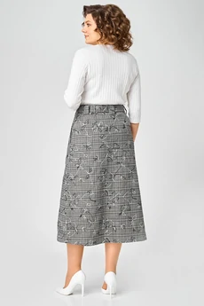 Юбка 4467 серый ZLATA
