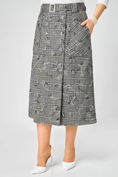 Юбка 4467 серый ZLATA