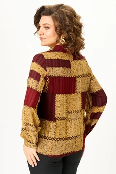 Блузка 4468 бордовый ZLATA