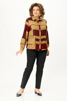 Блузка 4468 бордовый ZLATA