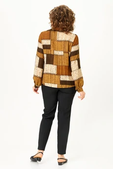 Блузка 4468 коричневый ZLATA