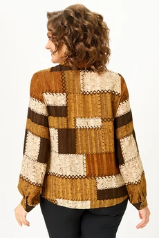 Блузка 4468 коричневый ZLATA