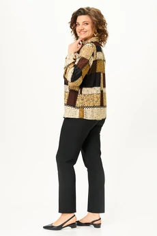 Блузка 4468 шоколадный ZLATA