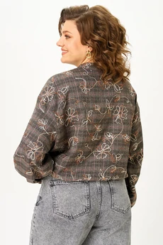 Бомбер 4469 коричневый ZLATA