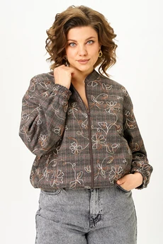 Бомбер 4469 коричневый ZLATA