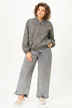 Бомбер 4469 серый ZLATA