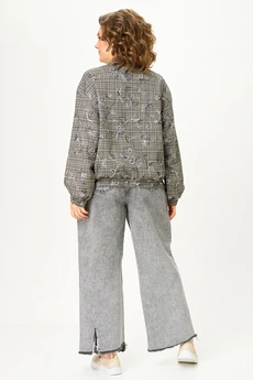 Бомбер 4469 серый ZLATA