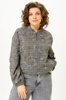 Бомбер 4469 серый ZLATA