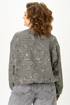 Бомбер 4469 серый ZLATA