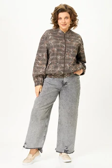 Бомбер 4469 коричневый ZLATA