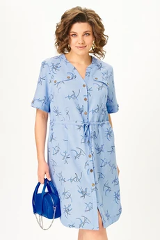 Платье 4470 голубой ZLATA