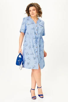 Платье 4470 голубой ZLATA