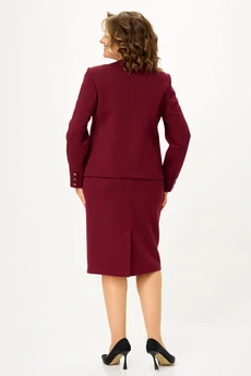 Костюм с юбкой 4483 бордовый ZLATA