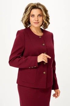 Костюм с юбкой 4483 бордовый ZLATA