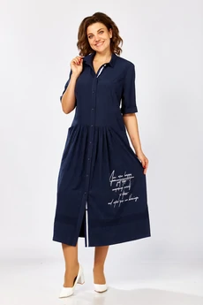 Платье 401 синий Zigzag Style