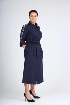 Платье 405-01 синий Zigzag Style